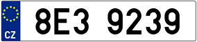 Trailer License Plate